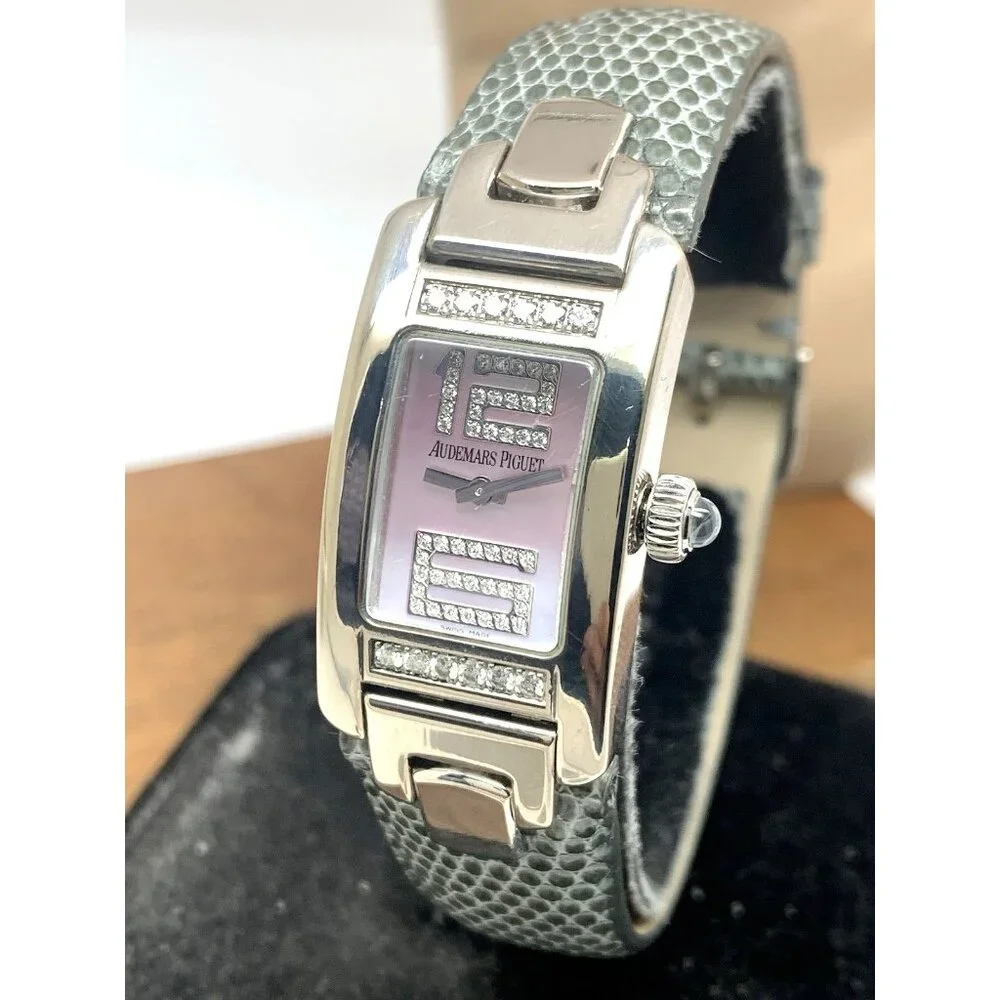 Audemars Piguet Women's Watch E86608 Promesse Diamond Mother of Pearl 18K Tank
